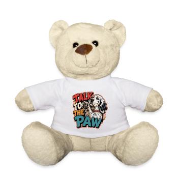 English Setter - Teddy Bear - white - Front