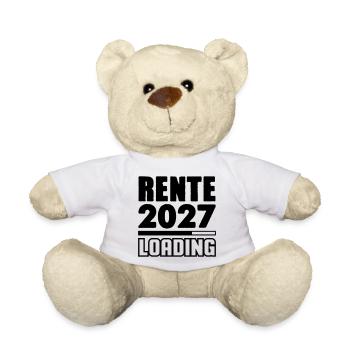 Pension 2027 Loading - Teddy Bear - white - Front