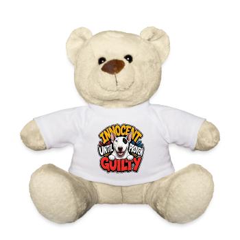 Bull Terrier - Teddy Bear - white - Front
