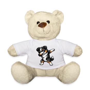 Tamponnage du Berger Américain Miniature - Nounours - blanc - Devant