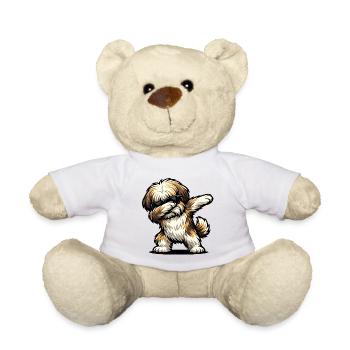 Tappage de Lhassa Apso - Nounours - blanc - Devant