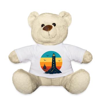 Lighthouse Design for Headlight Fans - Teddy Bear - white - Front