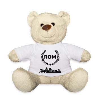 Rome Skyline - Teddy Bear - white - Front