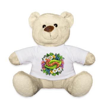 Centipede Cartoon - Teddy Bear - white - Front
