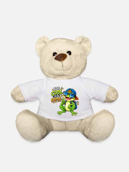 Too Cool To Be Normal lustiges Froschkinder-T-Shirt - Teddy - Weiß