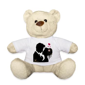 Hochzeit Brautpaar - Teddy - Weiß - Vorne