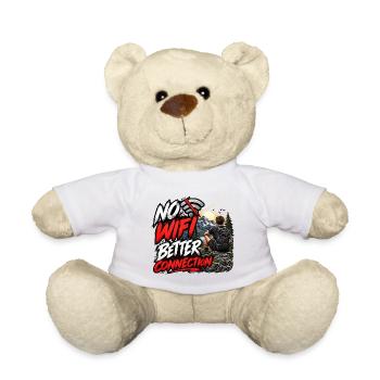 Kein WLAN Bessere Verbindung – Outdoor-Abenteuer - Teddy - Weiß - Vorne