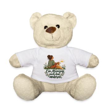 Achtsamkeit mit Hund - Teddy - Weiß - Vorne