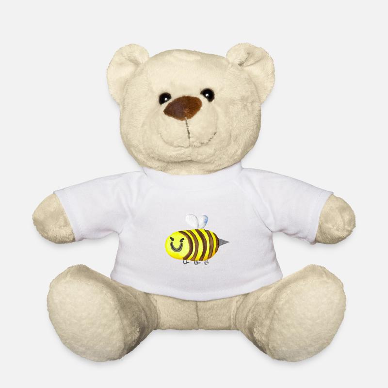 Böse Biene - Teddy - Weiß
