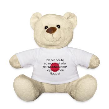 Faul Faultier Null Bock Motivation Japan Geschenk - Teddy - Weiß - Vorne