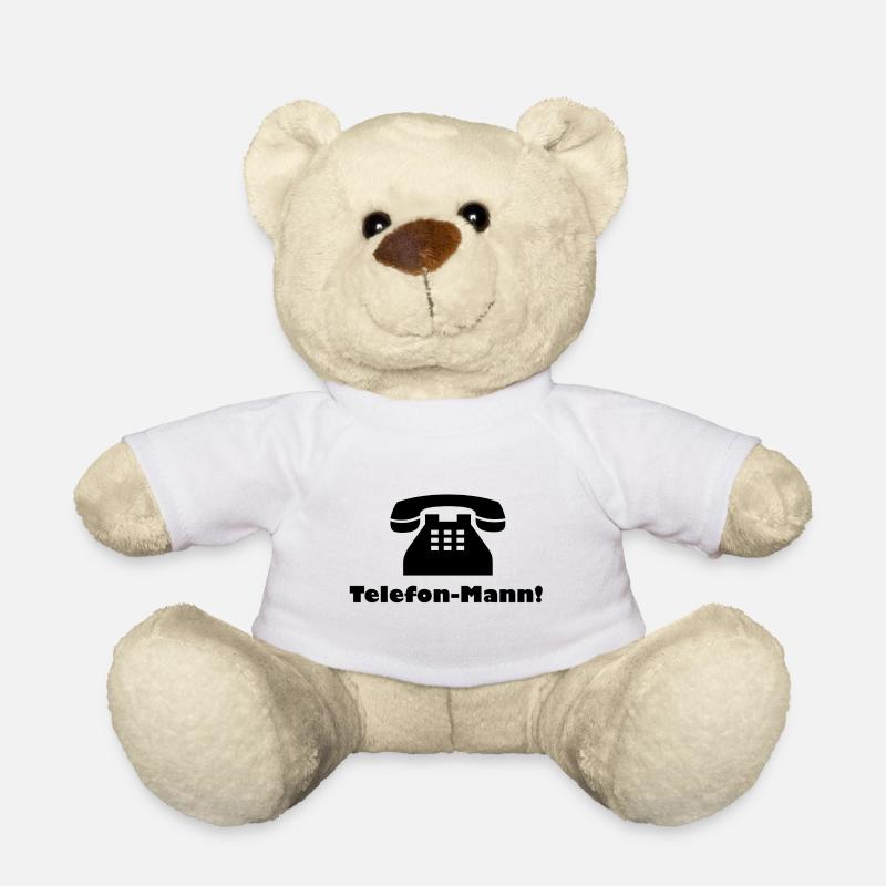 Telefon-Mann! - Teddy - Weiß