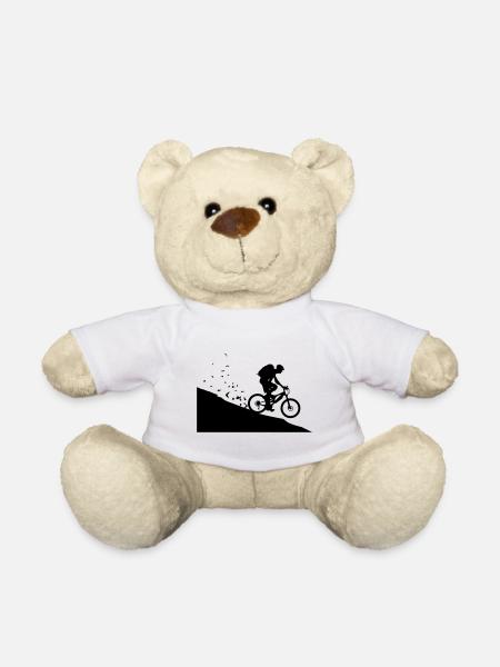 Mountain bikers - Teddy Bear - white