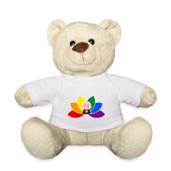 Petit moine - Lotus fierté - Nounours - blanc - Devant