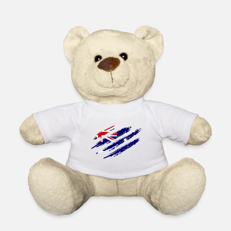 Griffes à gratter du drapeau australien coupées sous - Nounours - blanc
