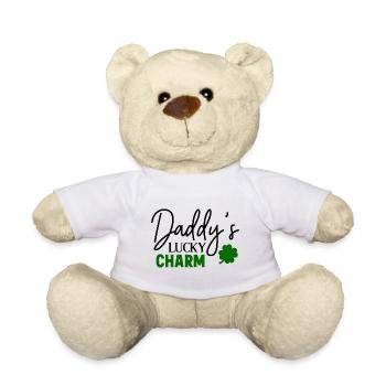 Porte-bonheur papa - Nounours - blanc - Devant