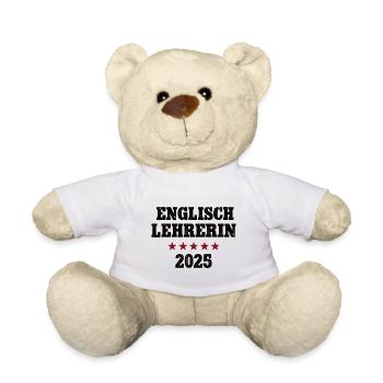 Englischlehrerin 2025 Studium Lehramt Studentin - Teddy - Weiß - Vorne