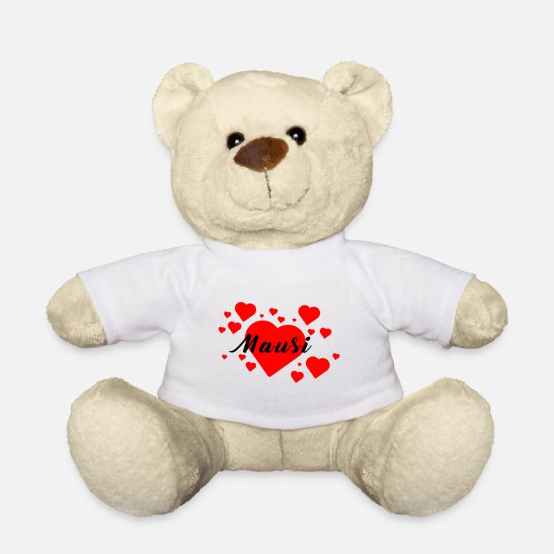 Mausi - Ich liebe Dich! - Teddy - Weiß