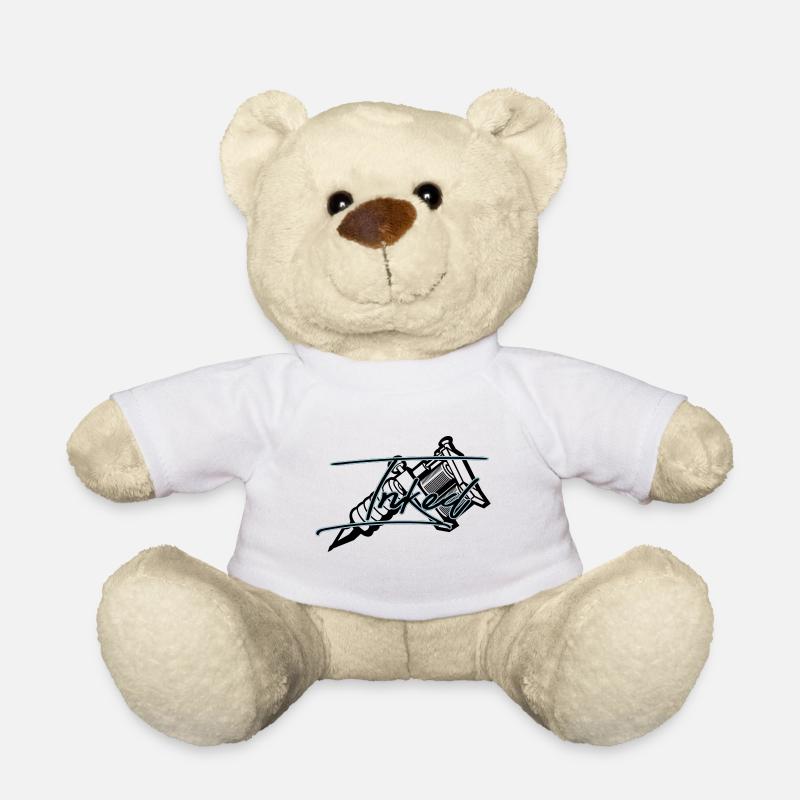 Tattoomaschine inked Tattoo - Teddy - Weiß