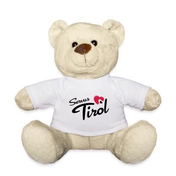 Servus Tirol mit Herz - Teddy - Weiß - Vorne
