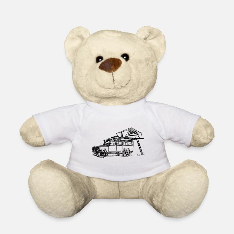 Dachzelt Camper camping Zelt Schwarz - Teddy - Weiß