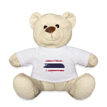 Drapeau de la Thaïlande - Nounours - blanc - Devant