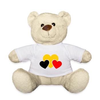 Belgique Drapeaux de la Belgique Drapeaux - Nounours - blanc - Devant