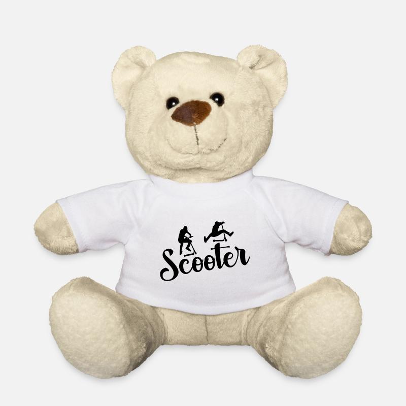 Scooter Geschenk Sport Tricks Hobby Lebensstil - Teddy - Weiß