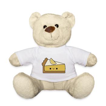 Mignonne tarte au citron meringue Kawaii - Nounours - blanc - Devant