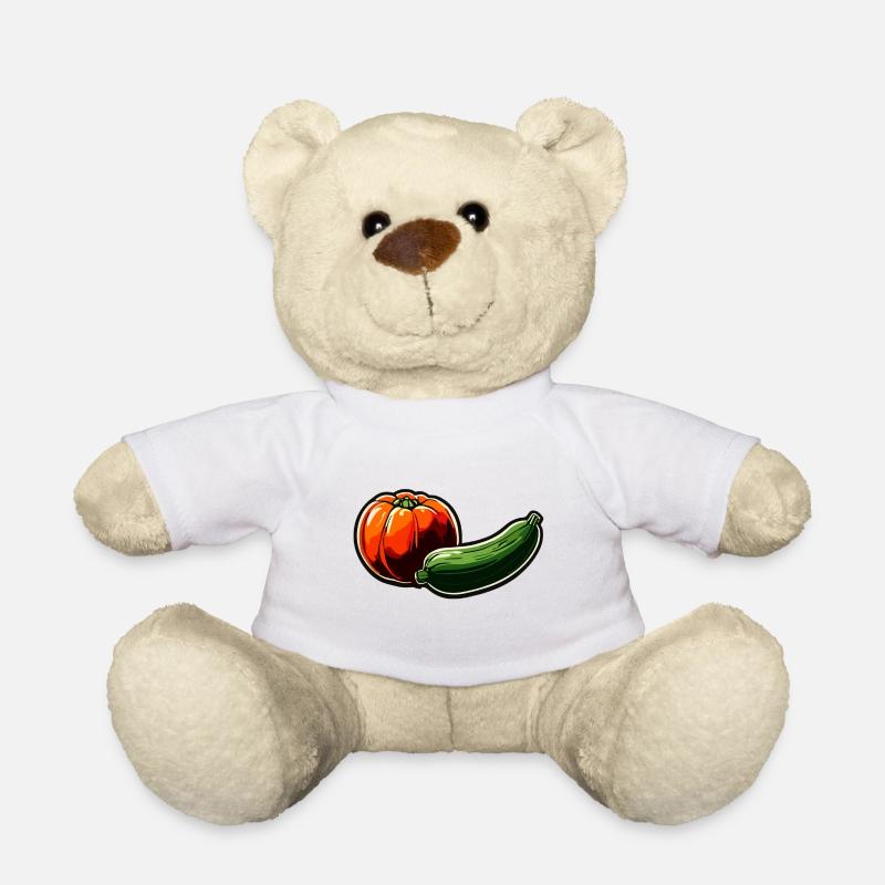 Lebensmittel / Gemüse / Markt / Vitamine / Design - Teddy - Weiß