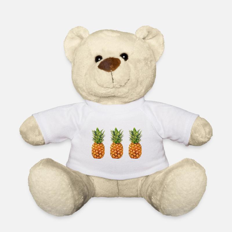 drei Ananas - Teddy - Weiß