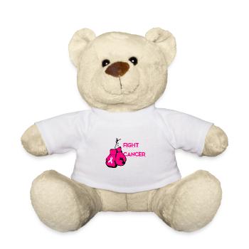 Lutte contre le cancer Rose Pink Pink Bow - Nounours - blanc - Devant