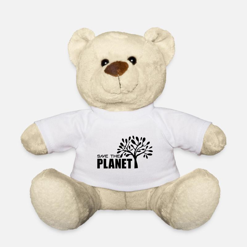 SAVE THE PLANET - Teddy - Weiß