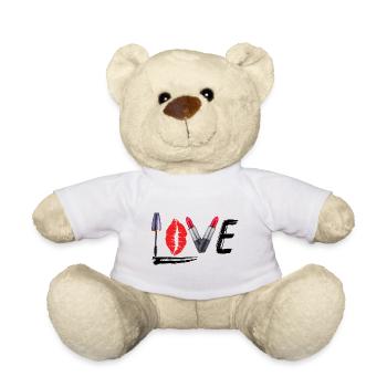 Love Makeup Artist - Teddy Bear - white - Front