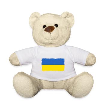 Ukraine Flag Vintage Kazantip Used Look Kiev - Teddy Bear - white - Front