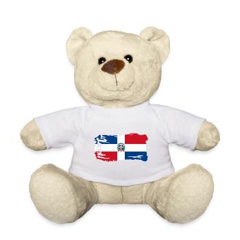 Dominican Republic flag home - Teddy Bear - white - Front