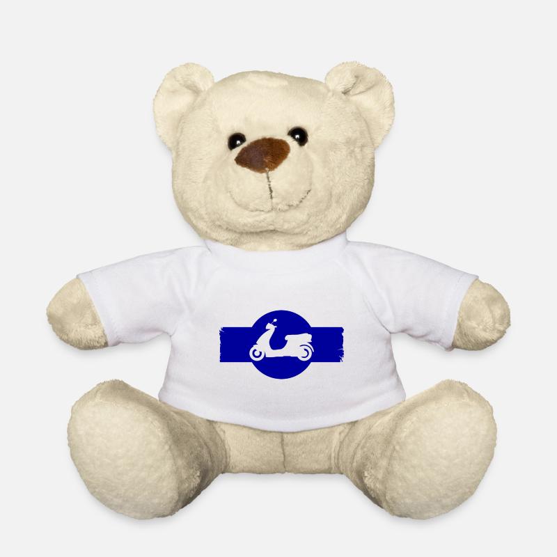 Mofa - Motorroller - Moped - Teddy - Weiß
