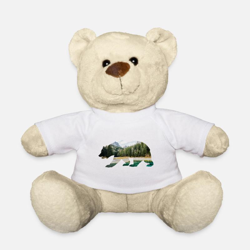 Forêt d'ours Canada Alpes - Nounours - blanc