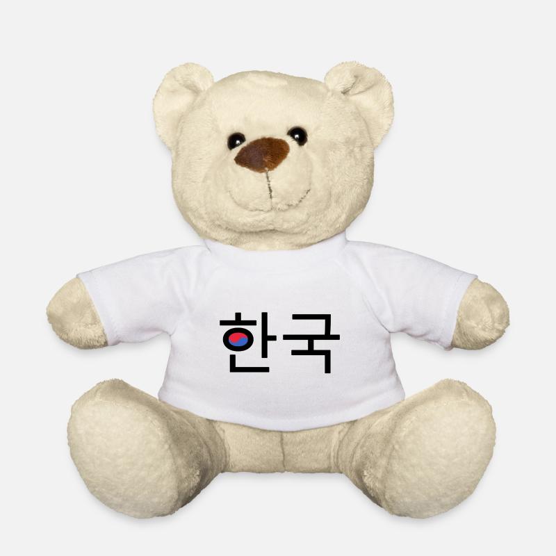 Korea - Korean black - Teddy Bear - white