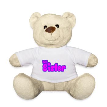 Big Sis Sœur aînée Famille frère ou sœur - Nounours - blanc - Devant