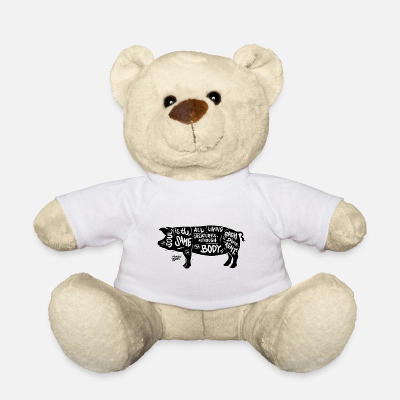Vegan - "The Soul is the same..." - Teddy - Weiß