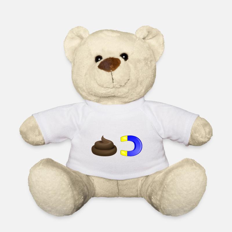 shit magnet - Teddy Bear - white