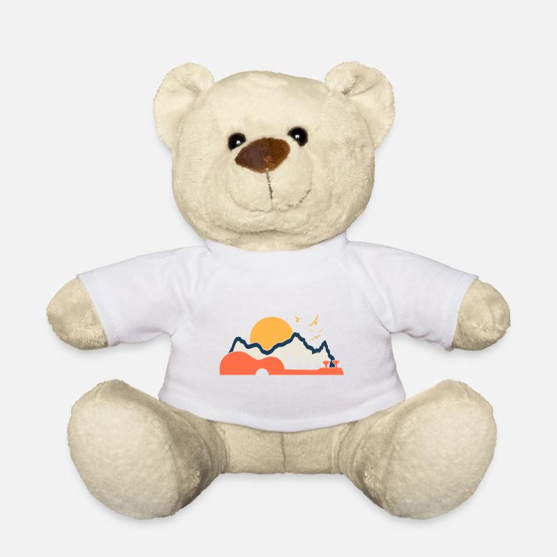 The Nature Gift Ukulele Musician Hawaii - Teddy Bear - white