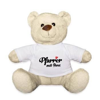 Pfarrer mit Herz Jesus Glaube Kirche Gebet - Teddy - Weiß - Vorne
