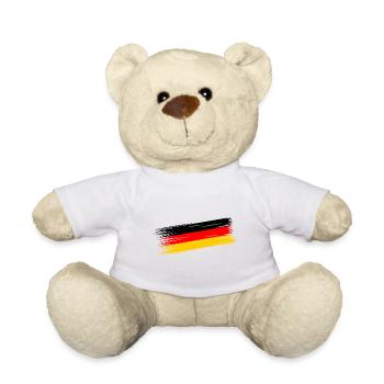Deutschland Flagge - Teddy - Weiß - Vorne