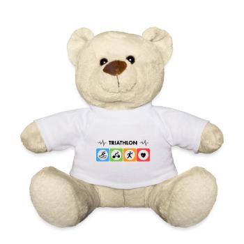 chemise de triathlon - Nounours - blanc - Devant