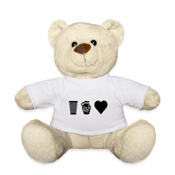 Herz Äppelwoi Apfelwein Hessen Hessisch Babbel - Teddy - Weiß - Vorne