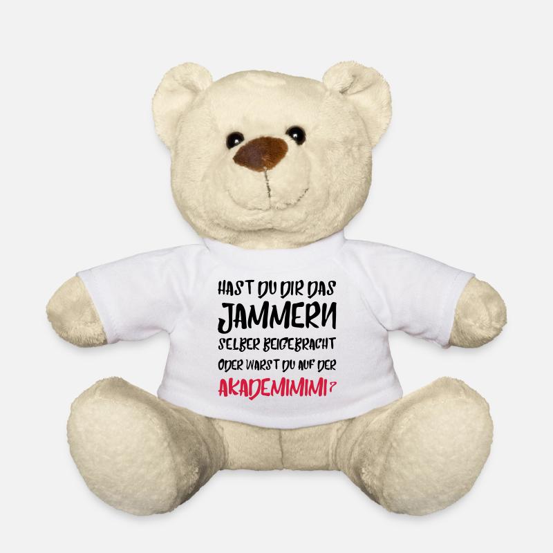 Akademimimi Spruch Geschenk Witzig - Teddy - Weiß