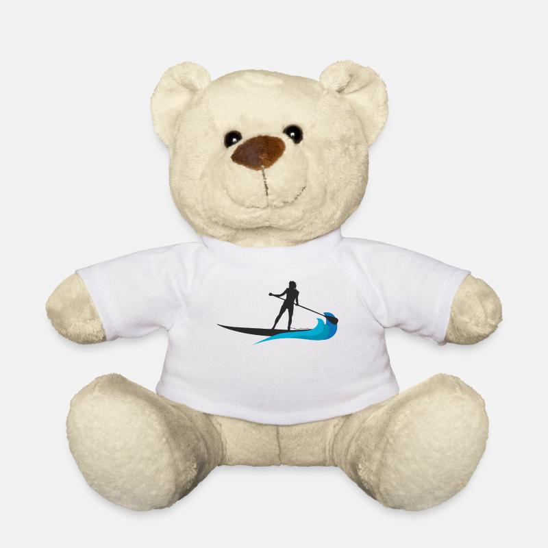 Stand up Paddle Shirt & cadeau SUP Board - Nounours - blanc