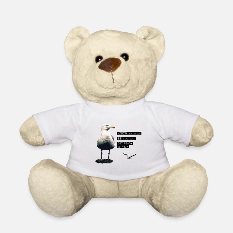 Die Lebensphilosophie der Möwe - Teddy - Weiß