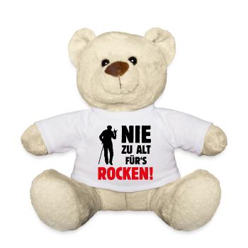 Nie zu alt für's ROCKEN! Alt-Rocker, Rock 'n' Roll - Teddy - Weiß - Vorne